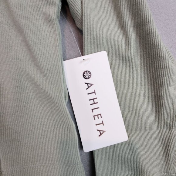 Athleta NEW Women's Presence Hoodie Light Green Stretch Breathable Sweatshirt Lg - Picture 2 of 11